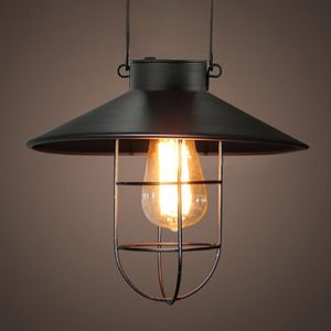 Zonnelampjes Lamp Outdoor Tuinverlichting Vintage Lantaarn Iron Hangende Licht Waterdichte Wall Decor