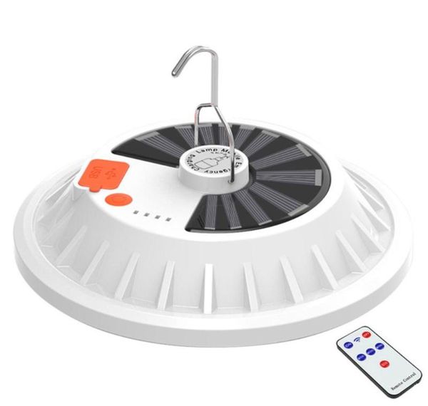 Lámparas solares Recargable LED Bombilla Lámpara Control remoto Carga Linterna Portátil Emergencia Noche Mercado Luz Camping al aire libre Home1131826