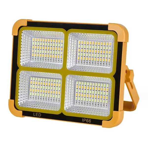 Luz de linterna solar 4 modos de luces Lámpara de tienda portátil USB recargable Noche al aire libre Bombilla LED Lámparas Mercado Luz solar de emergencia para acampar