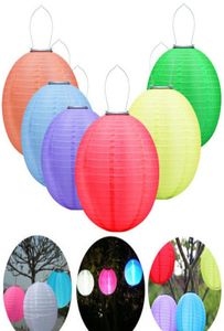 Solar Lanterns 25 cm waterdichte buitenverlichting tuin Fairy Lights LED Festival Hangende China feestlamp 7 kleuren9453873