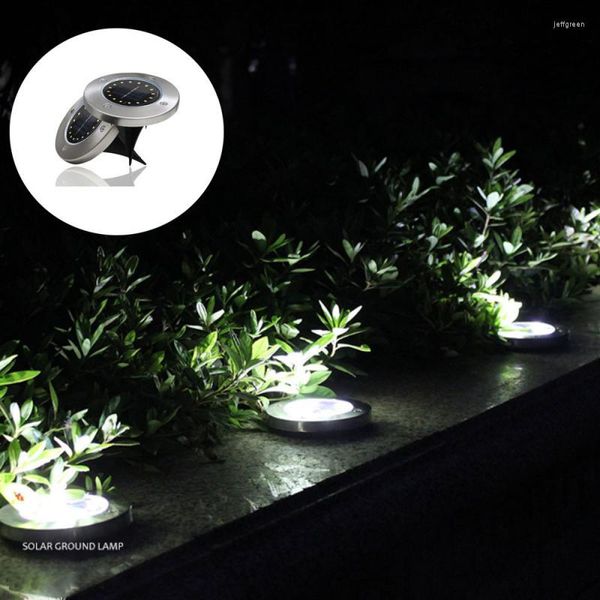 Lampe de pelouse solaire étanche éclairage extérieur lumières de cour enterré sol Spot décoration de la maison jardin