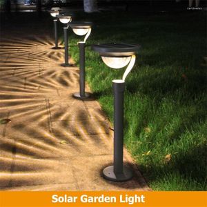 Lumière de pelouse solaire imperméable à l'eau LED extérieure super lumineuse décorative pour le paysage de jardin de cour