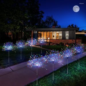 Le feu d'artifice solaire de LED allume la chaîne extérieure imperméable de bricolage d'éclat pour la décoration de Noël de vacances de paysage de pelouse de jardin