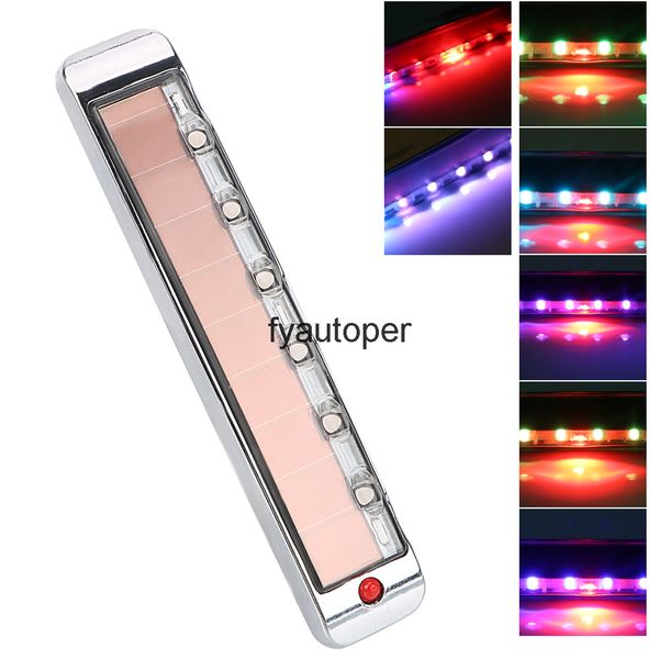 Solaire LED clignotant lampe atmosphère automatique lumière avertissement voiture porte lumières Anti Collision mouvement contrôle voiture-style