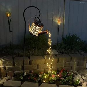 Solar Led Garden Lawn Lamp Creative Watering Can Sprinkles Type Douche Art Licht Decoratie Outdoor Tuinierenlampen Outdoor