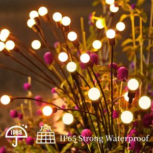 Lumière LED solaire extérieur lucioles étanches lumières pelouse lampe décoration de jardin lumière oscillante pour cour Patio voie maison
