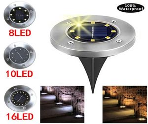 Solar LED Outdoor Lighting 81016 LED's Grondlicht Waterdicht Lawn Garden Lights For Home Yard oprit Lawn Road1346484