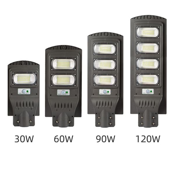 Luz solar para exteriores, luz de seguridad de pared con sensor de movimiento impermeable con poste ajustable de 180 ﾰ para pared exterior, jardín, calle, carretera, estacionamiento, sendero, cancha de baloncesto, etc.