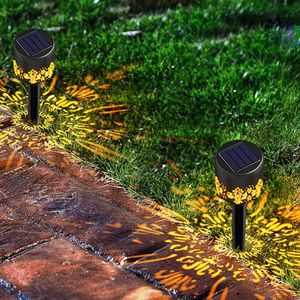 Luces solares Led Garden Ligera impermeable al aire libre Iluminación de paisaje decorativo para el camino de entrada