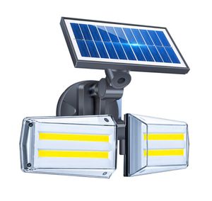 Lampes solaires extérieures 42 LED détecteur de mouvement lumière étanche lampes de mouvement solaires projecteurs extérieurs veilleuses de sécurité lampe murale rotative
