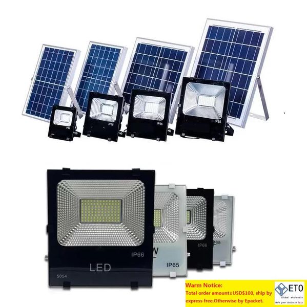 Les lumières d'inondation extérieures solaires de LED imperméabilisent la puissance de panneau de batterie rechargeable de projecteur d'éclairage IP67