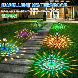 Luces solares al aire libre lámparas de jardín impermeables