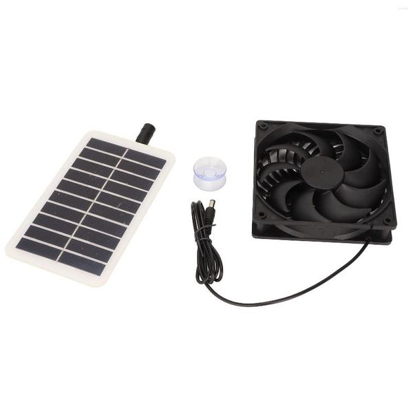 Panel Solar ventilador eliminación de olores escape de energía portátil ahorro de energía eficiente para casas de mascotas invernadero