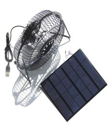 Ventilateurs solaires Twinpa Outdoor pour le camping Home Chicken House RV Car Gazebo Greenhouse Ventilation System6063459