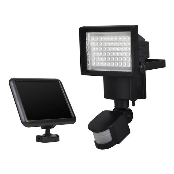 Projecteurs à panneaux solaires LED, lumière à large faisceau, sécurité extérieure, capteur de mouvement PIR, 60 LED, lampe d'urgence murale pour chemin de jardin, 257Y