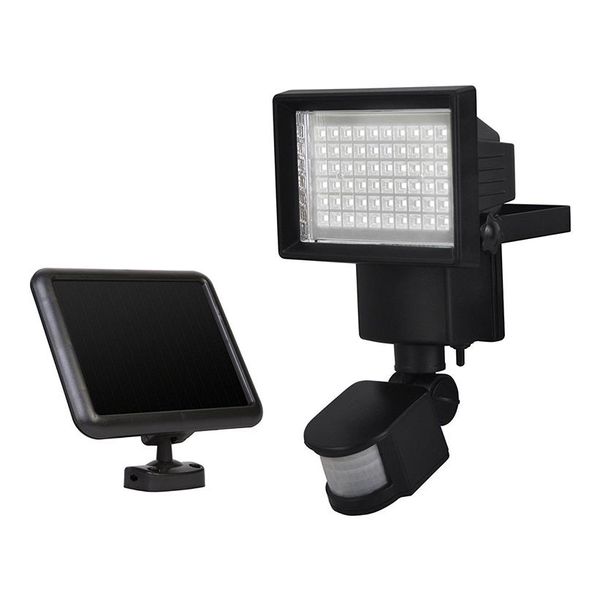 Projecteurs à panneaux solaires LED, lumière à large faisceau, sécurité extérieure, capteur de mouvement PIR, 60 LED, lampe d'urgence murale pour chemin de jardin, 295x