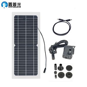 Otros componentes electrónicos 12V 10W Panel solar con bomba de agua DC sin escobillas Paisaje Piscina Jardín Fuente Decoración Acuario Aspersor circulante 221104