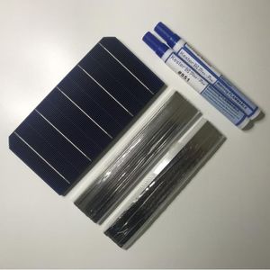 Solarmodule ALLMEJORES DIY 12V 100W Solarpanel-Kits Monokristalline Solarzellen 40 StückLot mit ausreichend Laschendraht und Sammelschienen-Flussmittelstift 221104