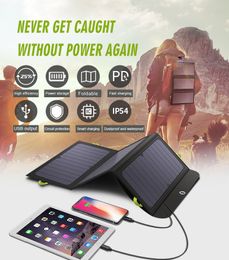 Panneaux solaires panneau ALLPOWERS 5V 21W intégré 10000mah batterie chargeur Portable étanche pour téléphone Portable extérieur 2211042960