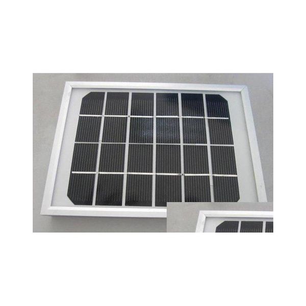 Paneles solares Compre uno y obtenga 4 regalos Panel de 3W de alta calidad 6V / 500MA Laminación de vidrio monocristalino con entrega de caída de marco renovable en OTGL5