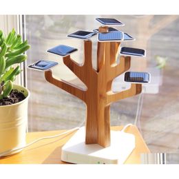 Panneaux solaires Suntree Batteries Charger Power Bank for Cell Phones Creative Solartree Charge Home Decoration Gift A illustrations Drop Deliv Dhzbn