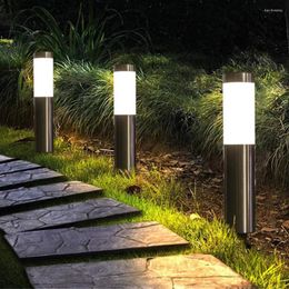 Solar Pathway Light Super Bright Outdoor Garden Stake RVS Waterdicht Landschap Voor Patio Walkway Decor