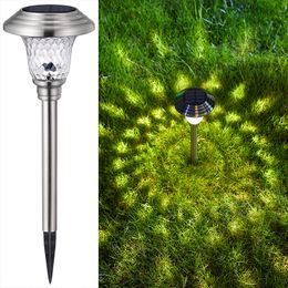 La voie solaire allume le verre super lumineux LED allume les lumières extérieures imperméables de paysage pour le chemin de pelouse de patio de passerelle de cour de voie