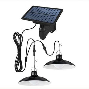 Hanglamp op zonne-energie Bewegingssensor Led-aangedreven lamp WitWarm licht met afstandsbediening Kroonluchter Camping Buiten Tuin 240108