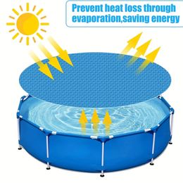 Cubiertas de piscina solar para la manta de retención de calor para piscinas redondas en el suelo bañera inflable piscina inflable 240416