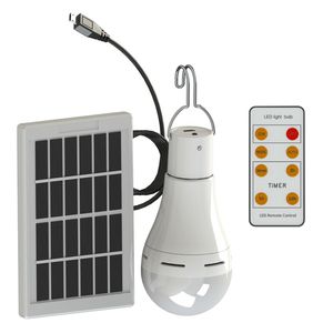 Ampoule LED solaire Portable 7W 9W, système d'éclairage intérieur, lanterne Rechargeable, lampes avec minuterie à distance, hangar à domicile