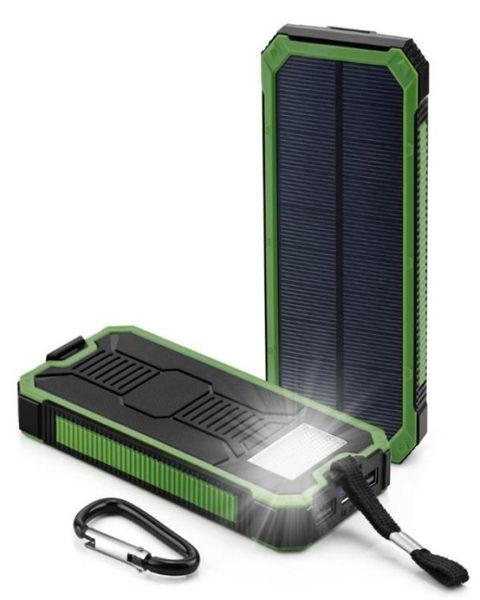 Banque d'énergie solaire 20000mAh panneau solaire chargeur de batterie de téléphone banques d'énergie solaire pour IPhone pour Samsung7776499