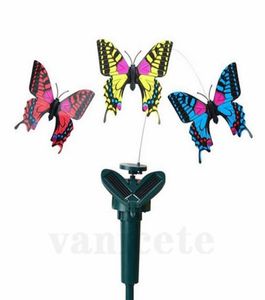 Énergie solaire danse papillons rotatifs flottant Vibration mouche colibri oiseaux volants cour jardin décoration jouets drôles ZC1356808927