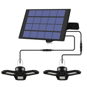 Lampe de garage à énergie solaire déformable pour extérieur, intérieur, jardin, abri de jardin - Tête simple blanc chaud