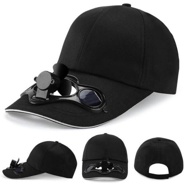 Chapeau de chapeau d'énergie solaire ventilateur frais pour Golf Baseball Sport été chapeau de soleil solaire extérieur avec ventilateur de refroidissement Snapbacks casquette de Baseball