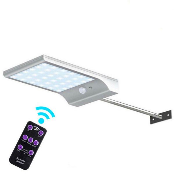 Control Remoto Luz energía solar LED de 7 colores ajustable 48LED impermeable luz solar del jardín LED super brillante