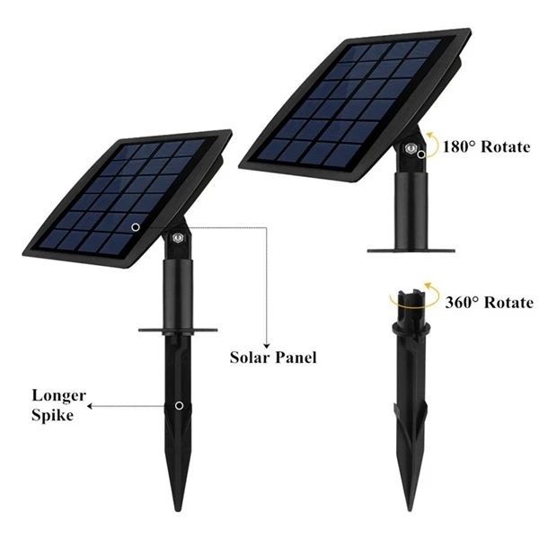 3 projecteurs sous-marins à énergie solaire étanche IP68 LED lumières extérieures de paysage d'étang de piscine de jardin - blanc chaud