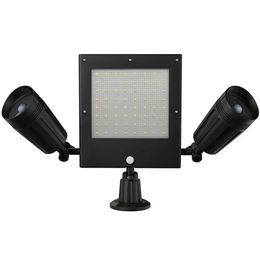 Solar Powered 76 LED Triple Head PIR Motion Sensor Flood Light Spotlight Outdoor Garden Lamp 15 beoordelingen
