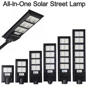 Luz de calle solar comercial al aire libre 400W 500W 600W LED IP67 Lámpara de caminos del atardecer al amanecer poste usastar