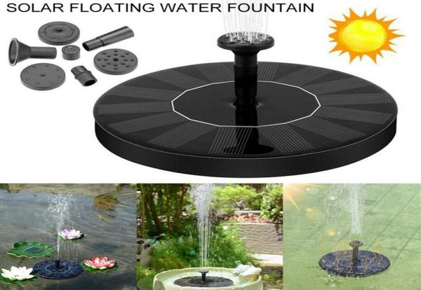 Pompe flottante à énergie solaire fontaine d'eau bain d'oiseaux maison piscine jardin décor AS01A1 fontaine solaire DC pompe à eau sans brosse255P5328045