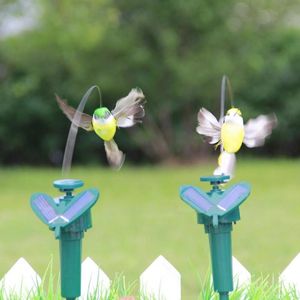 Aigle de plume volante à énergie solaire faux colibri oscillement artificiel oiseau de jardin ornement décor 220721
