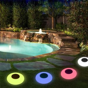 Zonne -aangedreven tuinverlichting Outdoor Waterdicht zwembad zwevend licht Wedding Party Home Lawn Lamp Decoratie Verlichting