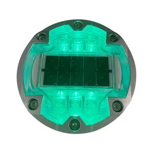 Zonne -aangedreven LED Road Light Solar Garden Lights Aluminium Case IP68 Waterdichte pad Grondwaarschuwingslampje