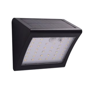 Lumières d'inondation solaires LED à alimentation solaire applique murale extérieure étanche sécurité lampe de capteur de mouvement PIR