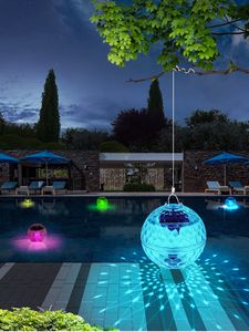 Luz flotante de agua alimentada por energía Solar, lámpara flotante para estanque, bola mágica, luz de jardín, decoración que cambia de Color, iluminación para árbol de piscina