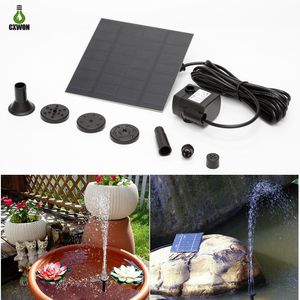 Kit de bomba de agua con energía solar 7V 1.2W Fuente de jardín pequeña Decoración de estanque de paisaje para el hogar