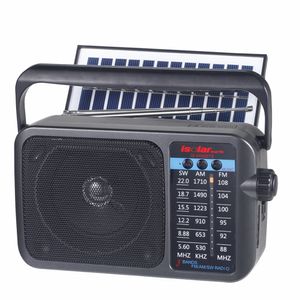 Radio Solar de emergencia, altavoz con Bluetooth, AM, FM, SW, Radios multibanda, Subwoofer estéreo inalámbrico portátil para exteriores, IS-2400BTS