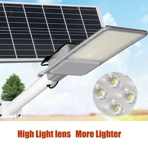 Solar Road Lamp 800W LED Street Lens Lens Super Bright Large Capaciteit Batterij 15 uur draadloos buiten waterdicht