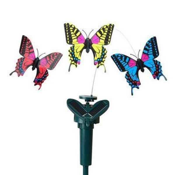 Jouets volants rotatifs solaires Simulation papillon flottant Vibration colibri volant jardin cour décoration jouets amusants