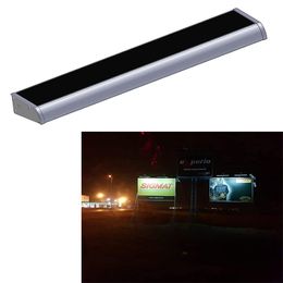 Enseigne Solaire 60cm Publicité Éclairage Aluminium Argent Billboard Lampe Éclairage Extérieur