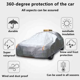 Solar Smart Car Cover Solor Energy Full-Automatic Car Cover met afstandsbediening Snelle en handige W220322